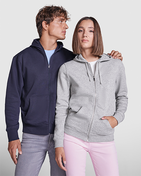 Sudadera cremallera y capucha