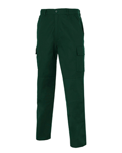 Pantalón multibolsillo con refuerzos algodón