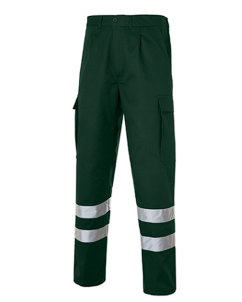 Pantalón 2 bandas alta visibilidad