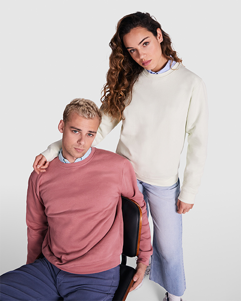 Sudadera clásica cuello redondo